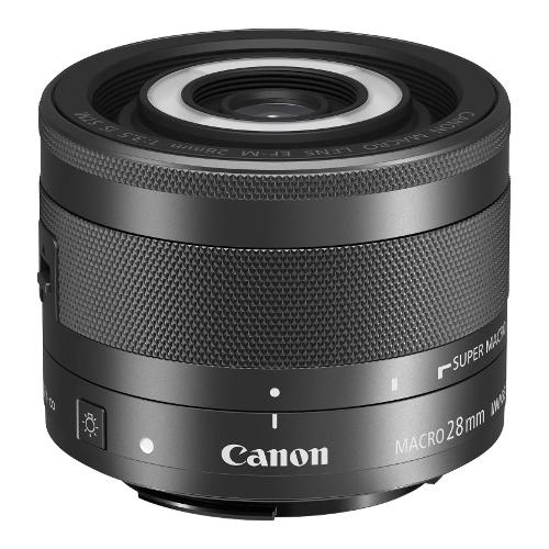 Canon Focale fissa EOS M Ef M 28mm F 3.5 Macro Is Stm Graphite 1362C005