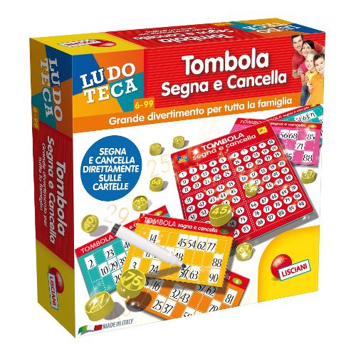 Lisciani Tmbola Magica scrivi e cancella gioco in Italiano LUDOTECA 56996