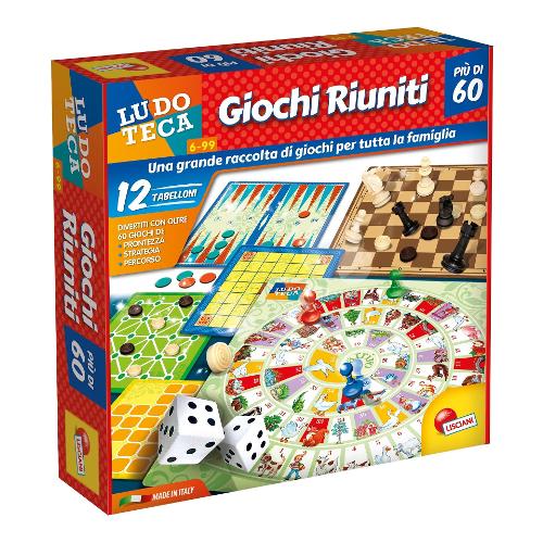 Lisciani Giochi Riuniti Piu di 60  in Italiano LUDOTECA 57023