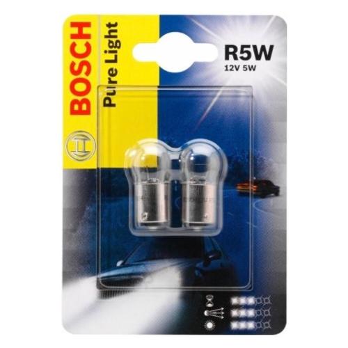 Bosch Set lampadine auto R5W 5,0 W PURE LIGHT 987301022
