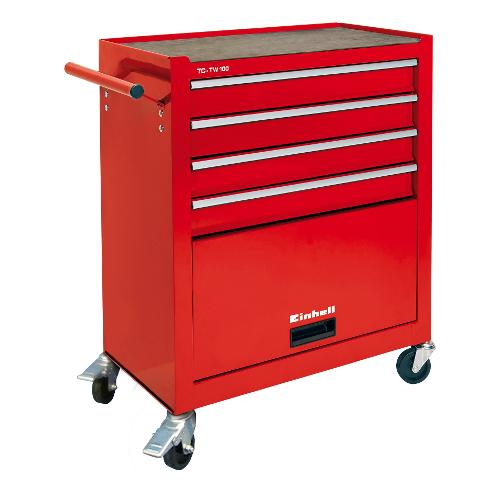Einhell Carrello porta attrezzi Tc Tw 100 4 Cassetti Rosso (67x37,6x70,8 cm) 4510170