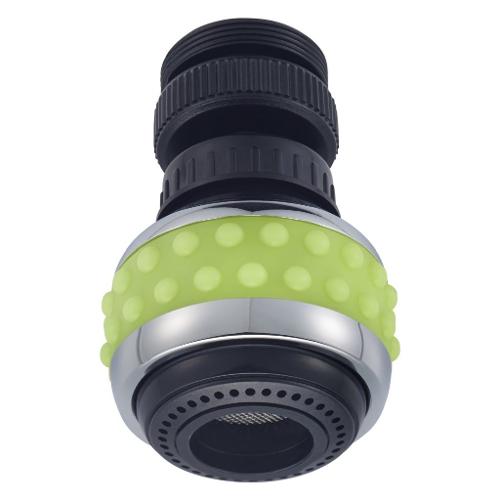 Idro Bric Rompigetto rubinetto snodato doppio getto BUBBLE filettato F/M 22/24 verde 07214298