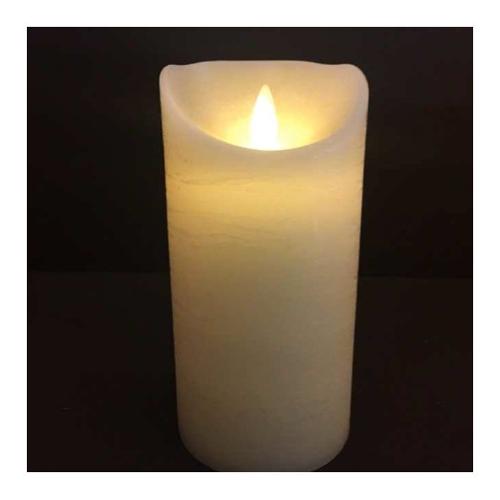 Lotti Candela led (7,5x15cm) effetto fiamma con timer Avorio 37724