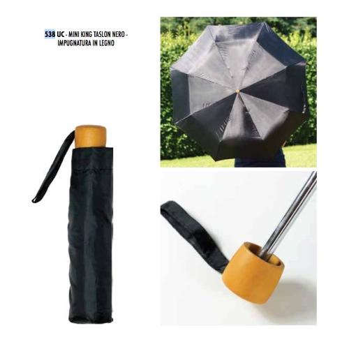Moia Ombrello mini uomo manuale BLUE DROP Nero A538UC