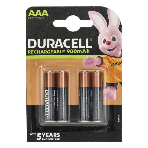Duracell Batteria Ministilo AAA ricaricabile 900mAh RECHARGEABLE ULTRA 4pz
