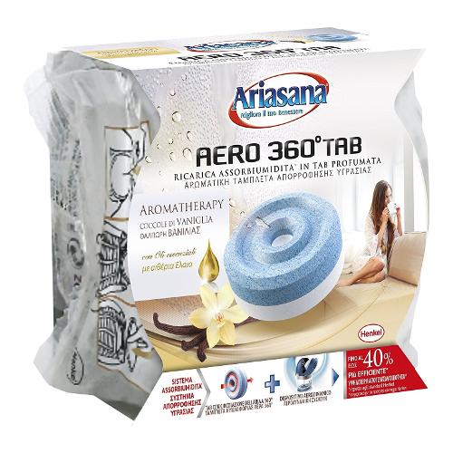 Ariasana Assorbiumidità tab ricarica AERO 360 Tab 450 gr Fiori vaniglia 2090776