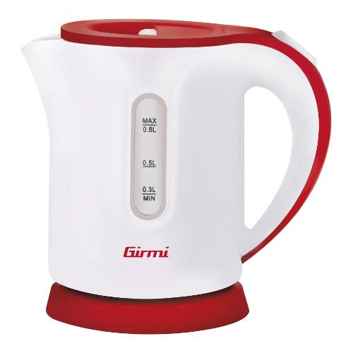 Girmi Bollitore elettrico (800ml) BL10 Bianco e Rosso BL1000 1100W
