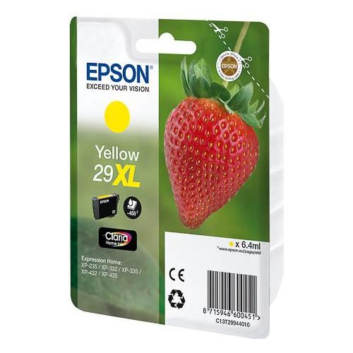 Epson Cartuccia stampante Serie Fragole Giallo CLARIA T29 Xl C13T29944020