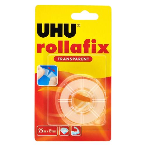 Uhu Bostik Nastro adesivo 1,9cm x 25m ROLLAFIX Trasparente 7001159