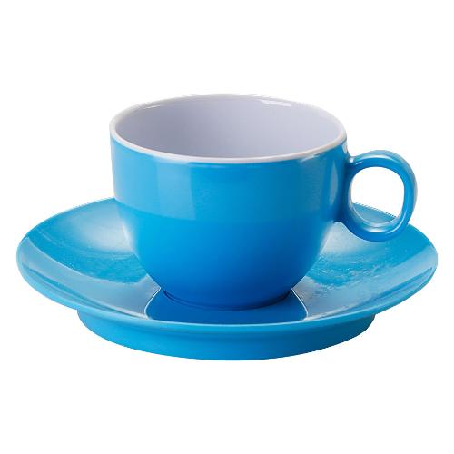 Brunner Set tazzine campeggio 2 pz melamina con piatto SPECTRUM Azzurro 0830055C C30