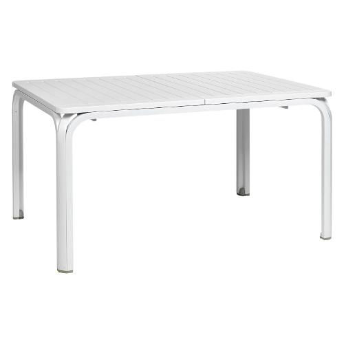 Nardi Tavolo da esterno alluminio ALLORO 140 Extensible Allungabile Bianco (140-210x100x73cm) 42753 00 000