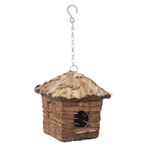Verdemax Casetta uccelli Appendibile Quadra Naturale marrone 5738