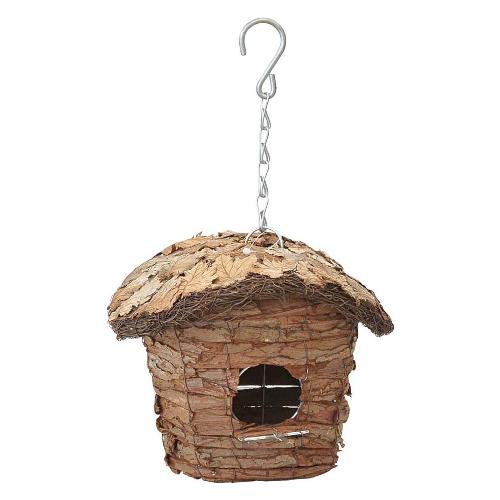 Verdemax Casetta uccelli Appendibile Ovale Naturale marrone 5737