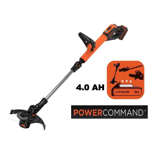 Black & Decker Tagliabordi batteria 18V 4Ah taglio 8cm STC1840EPC