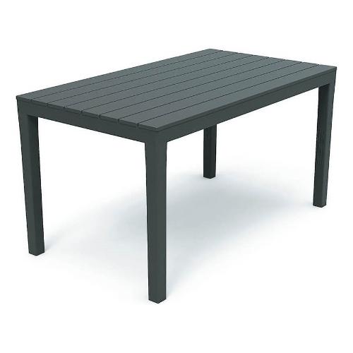 Ipae Progarden Tavolo da esterno polipropilene SUMATRA Fisso Antracite (138x78x72cm) SUM028AN
