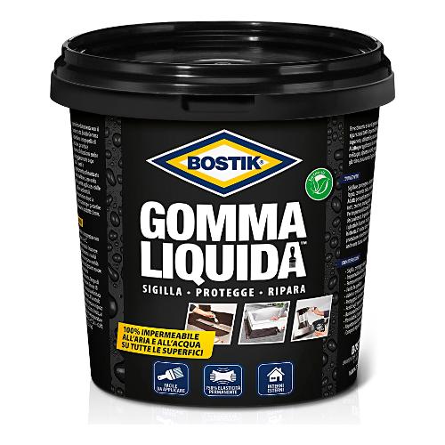 Uhu Bostik Impermeabilizzante Gomma Liquida Nero barattolo 750 ml 6310770