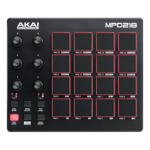 Akai Controller disc jockey MPD 218 Black 1070004041
