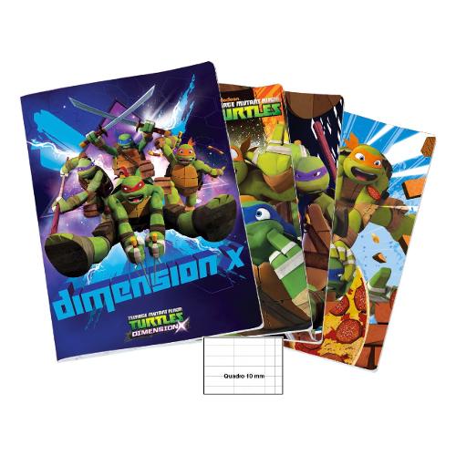 Mitama Quaderno quadretti 10 mm A4 80 gr/mq TURTLES Assortito 42508