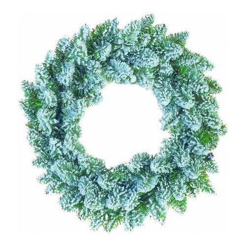 Amicasa Corona natalizia (40 cm) Verde innevato 008336