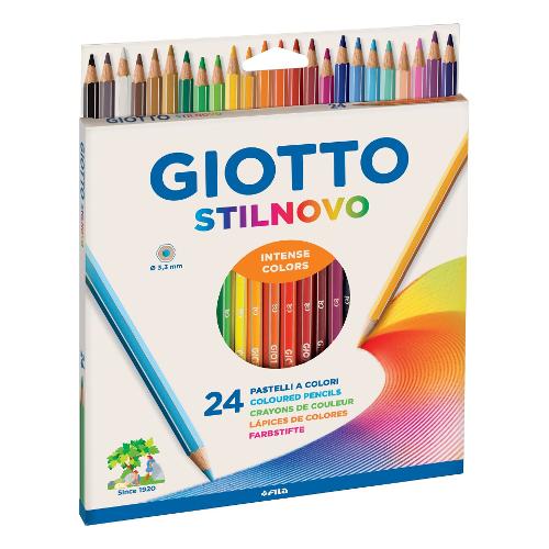 Matite colorate classiche 24 pz + temperamatite STUDIO BASIC