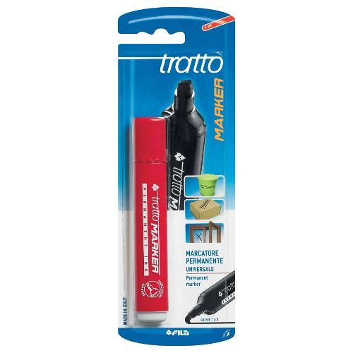 Fila Pennarello indelebile Rosso tratto Min 1,0; max 5,0 mm TRATTO MARKER 044202