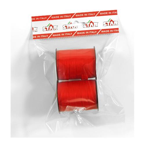 Star Nastro regalo Rocchetto Rosso 1cm x 10m 2 pz