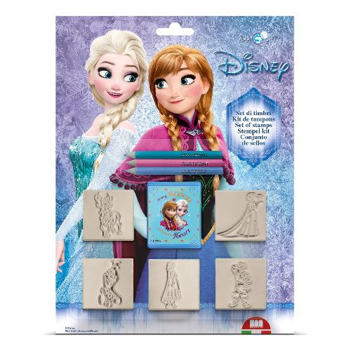 Multiprint Set timbri bambini 5 pz con colori FROZEN 05883