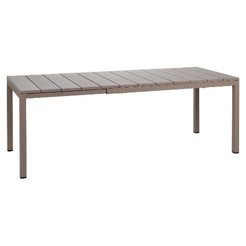 Nardi Tavolo da esterno alluminio RIO 140 Extensible Allungabile Tortora (140-210x85x76cm) 48359 10 000