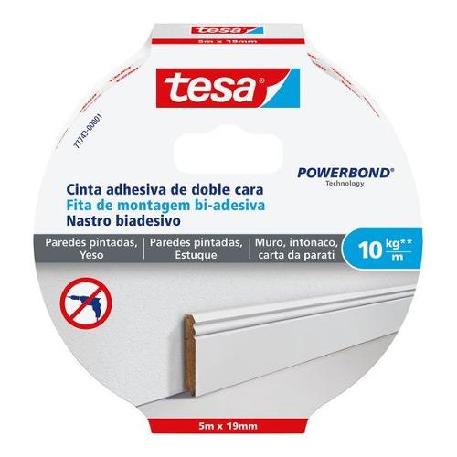 Tesa Nastro biadesivo Per Muro 1,9cm x 5m 77743