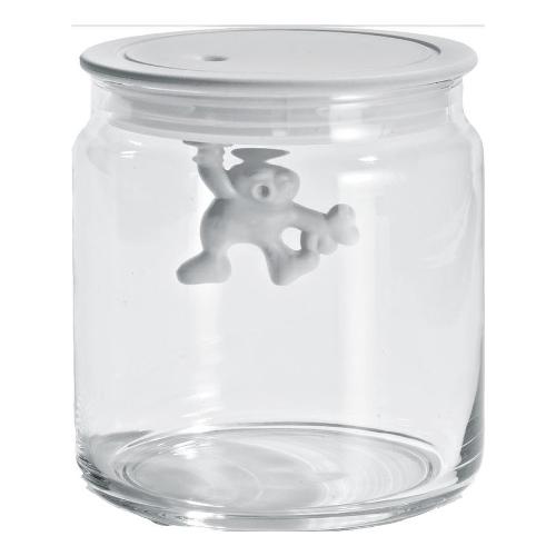 Alessi Barattolo (700ml) GIANNI A LITTLE MAN HOLDING ON TIGHT Bianco AMDR04W