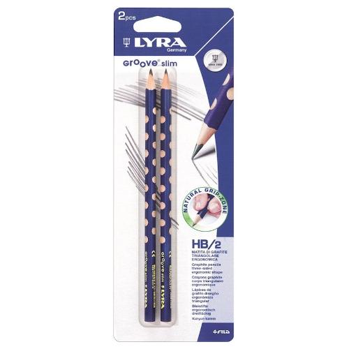 Lyra Set matite grafite gradazione HB/2 sezione triangolare 2 pz GROOVE L1768001
