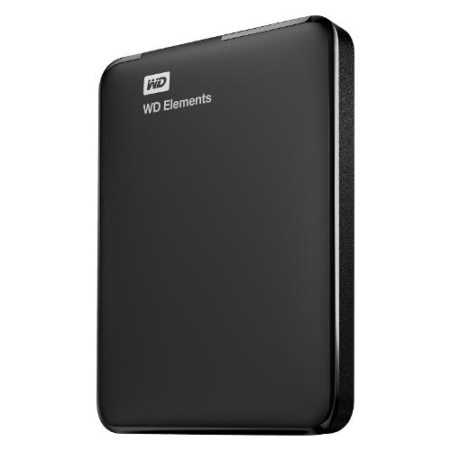 Western Digital Hard Disk esterno 2.5" 1TB WD ELEMENTS PORTABLE Portable Black WDBUZG0010BBK WESN