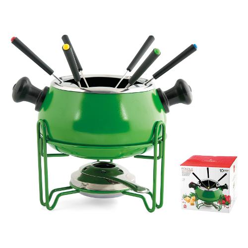 Home Set fonduta Antiaderente 10 pz Verde 8863014