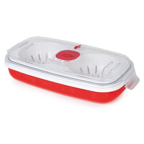 Snips Contenitore alimenti Cuoci Omelette (750ml) TEMPO ZERO Rosso e Bianco 000702