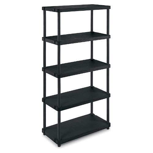 Terry Scaffale componibile 5 ripiani ad incastro (80x40x173,4cm) 4080 5C nero 1002694
