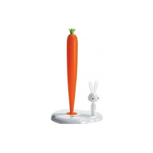 Alessi Porta rotolo da tavola BUNNY & CARROT Bianco e Arancio ASG42W