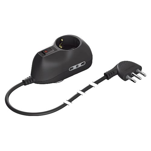 Bticino Multipresa tavolo 3 uscite con interruttore sicurezza Antracite 3632GB