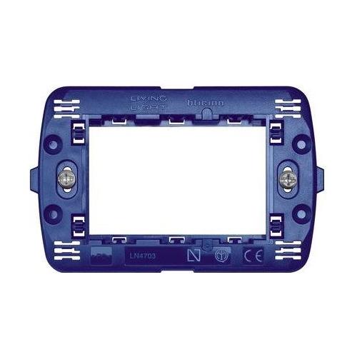 Bticino Supporto rettangolare per placche elettriche serie Living SLN4703F Moduli non inclusi