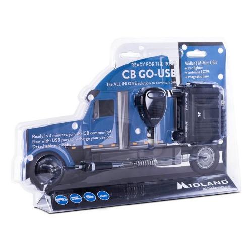 Midland Ricetrasmittente CB SERIE Kit Cb Go Usb Black C1262 05