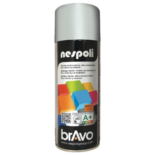 Nespoli Smalto spray lucido rapido BRAVO grigio chiaro ral 703 bomboletta 400 ml N0PCA47035