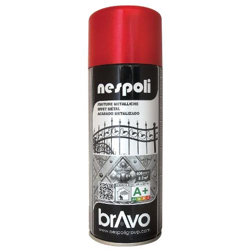 Nespoli Smalto spray metallizzato BRAVO rosso bomboletta 400 ml N0PCM43000