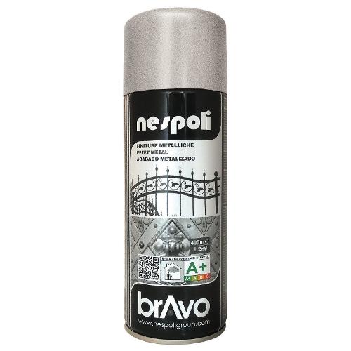 Nespoli Smalto spray antichizzante BRAVO grigio chiaro bomboletta 400 ml N0PFM47040