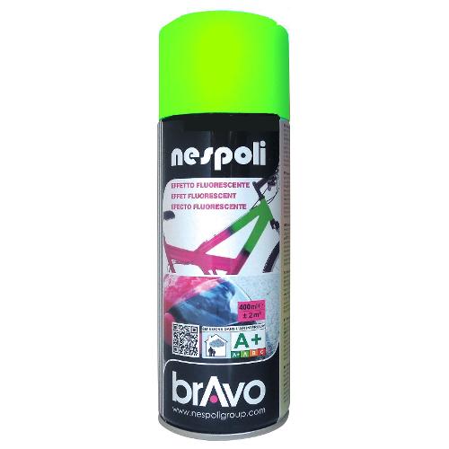 Nespoli Smalto spray effetto fluorescente BRAVO verde bomboletta 400 ml N0PCF46001