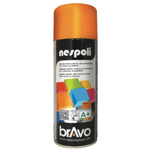 Nespoli Smalto spray lucido rapido BRAVO arancio ral 2004 bomboletta 400 ml N0PCA42004