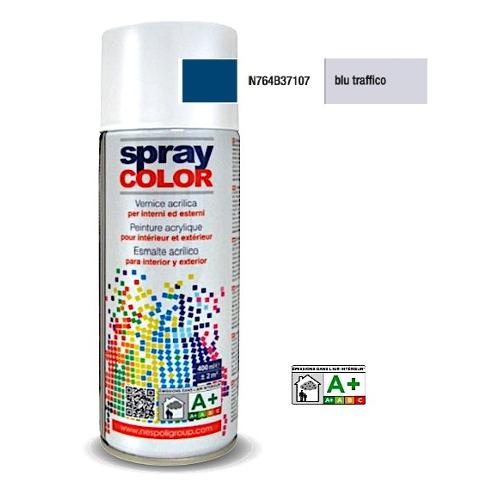 Nespoli Smalto spray lucido rapido SPRAYCOLOR blu traffico ral 5017 bomboletta 400 ml N764B37107