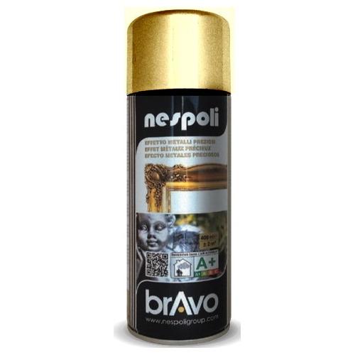 Nespoli Smalto spray brillante rapido BRAVO oro ricco bomboletta 400 ml N0PCA40099
