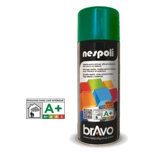 Nespoli Smalto spray lucido rapido BRAVO verde smeraldo ral 6001 bomboletta 400 ml N0PCA46001
