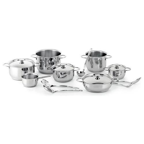 Lagostina Batteria pentole Inox DELIZIOSA Cromo lucido 010730600016