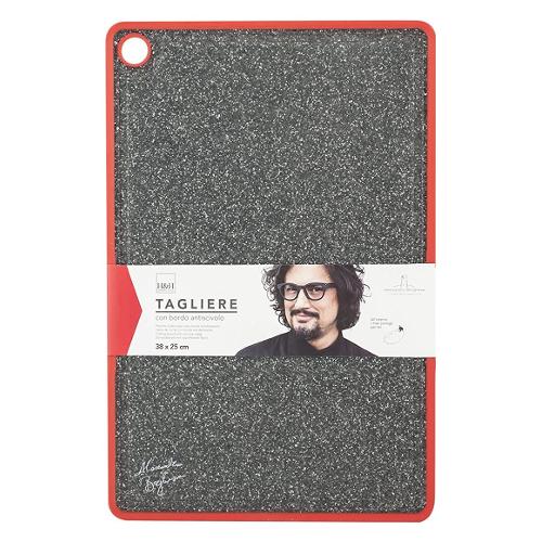 Alessandro Borghese Tagliere Plastica (38x25cm) Grigio granito P8129338