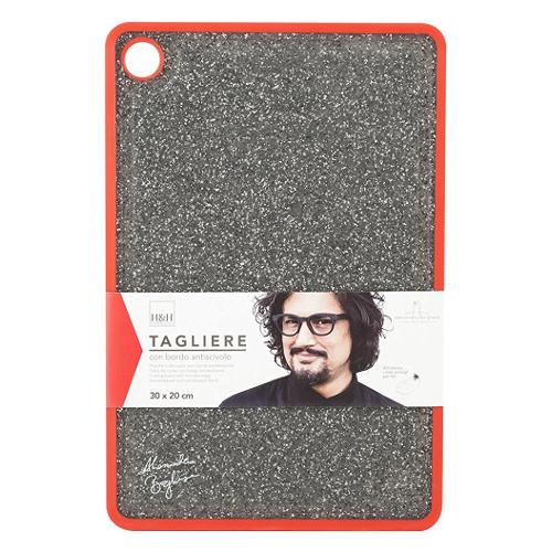 Alessandro Borghese Tagliere Plastica (30x20cm) Grigio granito P8129330